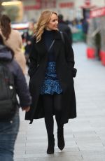 AMANDA HOLDEN Leaves Heart Radio in London 12/18/2019
