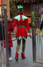 AMANDA HOLDEN Leaves Heart Radio in London 12/18/2019