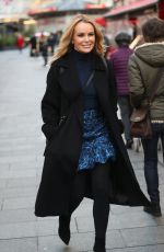 AMANDA HOLDEN Leaves Heart Radio in London 12/18/2019