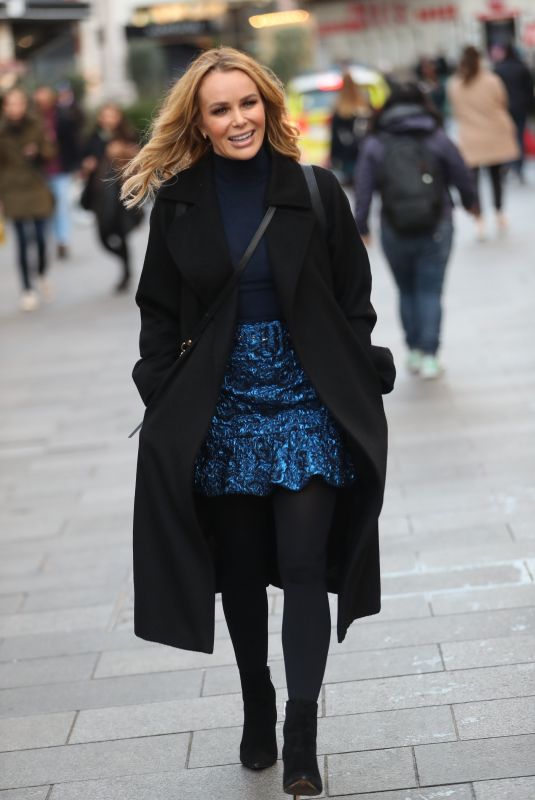 AMANDA HOLDEN Leaves Heart Radio in London 12/18/2019