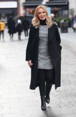 AMANDA HOLDEN Leaves Heart Radio Studio in London 12/17/2019