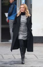 AMANDA HOLDEN Leaves Heart Radio Studio in London 12/17/2019