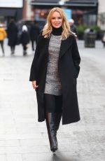 AMANDA HOLDEN Leaves Heart Radio Studio in London 12/17/2019