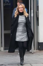 AMANDA HOLDEN Leaves Heart Radio Studio in London 12/17/2019