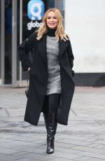 AMANDA HOLDEN Leaves Heart Radio Studio in London 12/17/2019