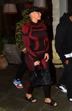 AMBER ROSE and Alexander AE Edwards Out for Dinner in Beverly Hills 12/19/2019