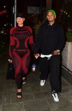 AMBER ROSE and Alexander AE Edwards Out for Dinner in Beverly Hills 12/19/2019
