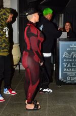 AMBER ROSE and Alexander AE Edwards Out for Dinner in Beverly Hills 12/19/2019