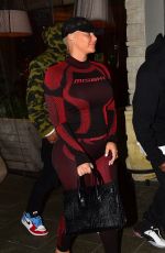 AMBER ROSE and Alexander AE Edwards Out for Dinner in Beverly Hills 12/19/2019