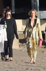 AMBER VALLETTA at a Photoshoot on the Beach in Malibu 12/13/2019