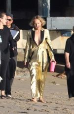 AMBER VALLETTA at a Photoshoot on the Beach in Malibu 12/13/2019