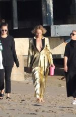 AMBER VALLETTA at a Photoshoot on the Beach in Malibu 12/13/2019