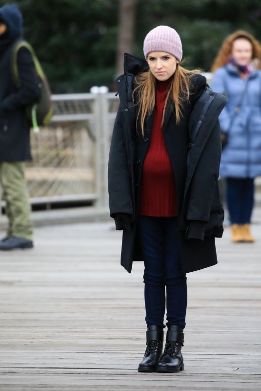 ANNA KENDRICK on the Set of Love Life 12/16/2019