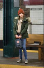 ANNA KENDRICK on the Set of Love Life in Brooklyn 12/18/2019