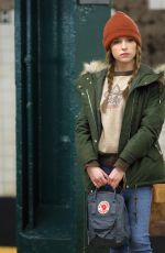 ANNA KENDRICK on the Set of Love Life in Brooklyn 12/18/2019