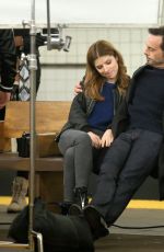 ANNA KENDRICK on the Set of Love Life in Brooklyn 12/18/2019