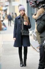 ANNA KENDRICK on the Set of Love Life in New York 12/04/2019