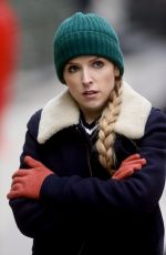 ANNA KENDRICK on the Set of Love Life in New York 12/04/2019