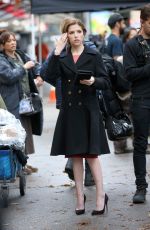 ANNA KENDRICK on the Set of Love Life in New York 12/10/2019