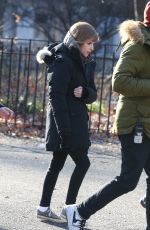 ANNA KENDRICK on the Set of Love Life in New York 12/20/2019