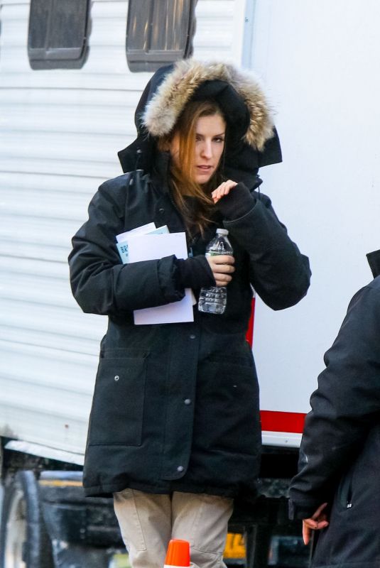 ANNA KENDRICK on the Set of Love Life in New York 12/20/2019
