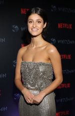 ANYA CHALOTRA at The Witcher Premiere in Warsaw 12/18/2019