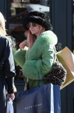 ASHLE SIMPSON Out Shopping in Aspen 12/26/2019