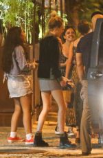 ASHLEY BENSON and CARA DELEVINGNE Out for Dinner in Rio De Janeiro 12/30/2019