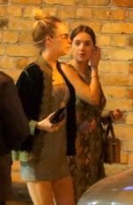 ASHLEY BENSON and CARA DELEVINGNE Out for Dinner in Rio De Janeiro 12/30/2019