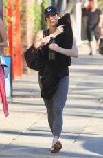 ASHLEY GREENE Leaves Yoga Class in Studio City 12/28/2019