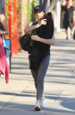 ASHLEY GREENE Leaves Yoga Class in Studio City 12/28/2019