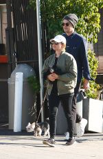 ASHLEY TISDALE and Christopher French Out with Their Dog in Los Feliz 12/28/2019
