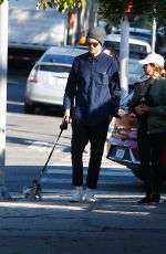 ASHLEY TISDALE and Christopher French Out with Their Dog in Los Feliz 12/28/2019