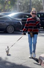 ASHLEY TISDALE Out with Her Dog in Bel Air 12/17/2019