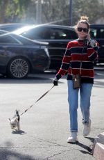 ASHLEY TISDALE Out with Her Dog in Bel Air 12/17/2019