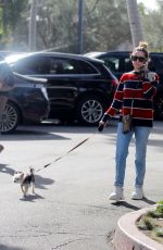 ASHLEY TISDALE Out with Her Dog in Bel Air 12/17/2019