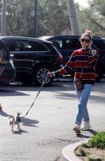 ASHLEY TISDALE Out with Her Dog in Bel Air 12/17/2019