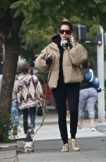 ASHLEY TISDALE Out with Her Dog in Los Feliz 12/14/2019