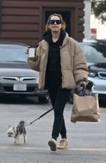 ASHLEY TISDALE Out with Her Dog Ziggy in Los Geliz 12/14/2019