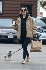 ASHLEY TISDALE Out with Her Dog Ziggy in Los Geliz 12/14/2019