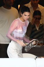 BELLA HADID and KENDALL JENNER at a Yacht in Miami 12/04/2019