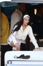 BELLA HADID and KENDALL JENNER at a Yacht in Miami 12/04/2019