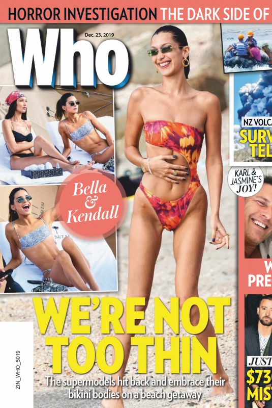 BELLA HADID and KENDALL JENNER in Who Magazine, December 2019