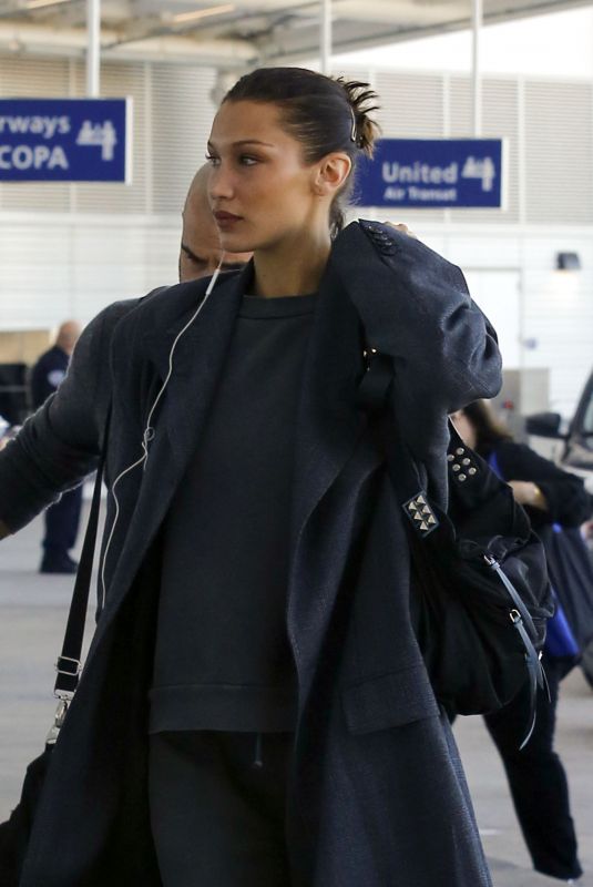 BELLA HADID at Airport in New Orleans 12/15/2019