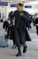 BELLA HADID at Airport in New Orleans 12/15/2019