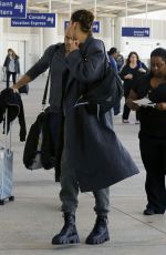 BELLA HADID at Airport in New Orleans 12/15/2019