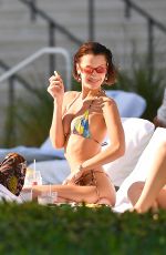 BELLA HADID in Bikini at a Pool in Miami 12/02/2019