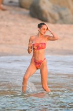 BELLA HADID in Bikini on the Beach in St. Barts 12/07/2019