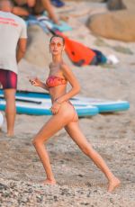 BELLA HADID in Bikini on the Beach in St. Barts 12/07/2019