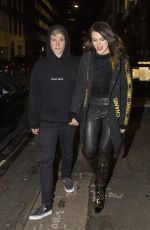 BELLA THORNE and Benjamin Mascolo Out for Dinner in London 12/02/2019
